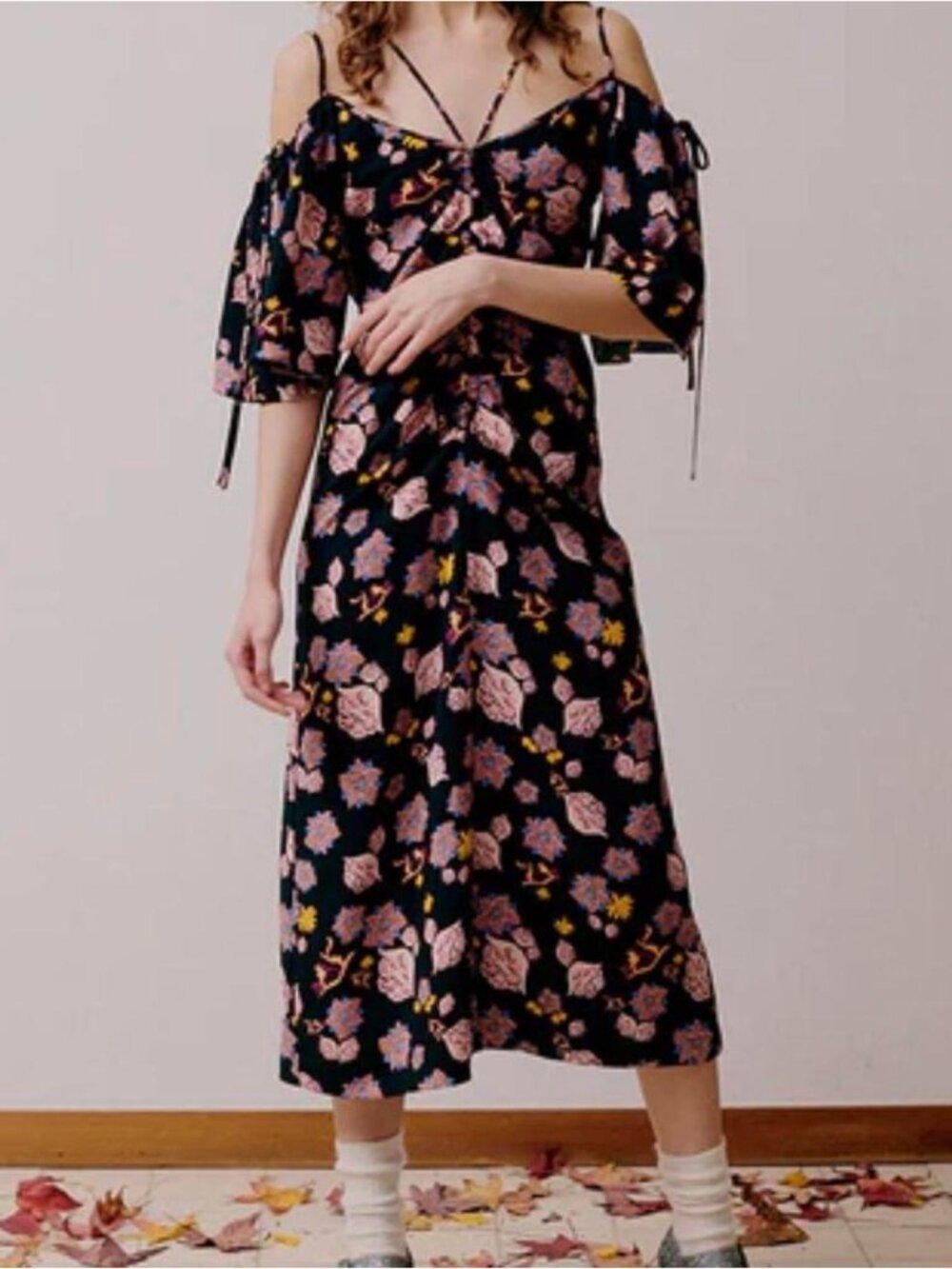 Hofmann Copenhagen Gorgeous Sasha dress strappy flowy midi party maxi 42 US 10